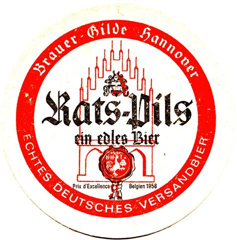 hannover h-ni gilde prost 10b (rund215-rats pils-schwarzrot)